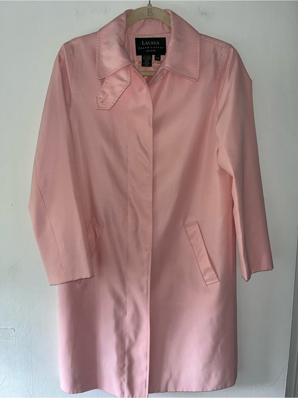 Lauren Ralph Lauren Light Pink Trench Coat